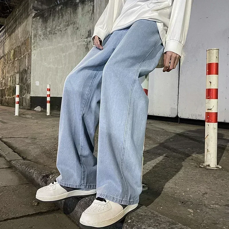 Jean Ample Homme – Coupe Large Streetwear Coréen
